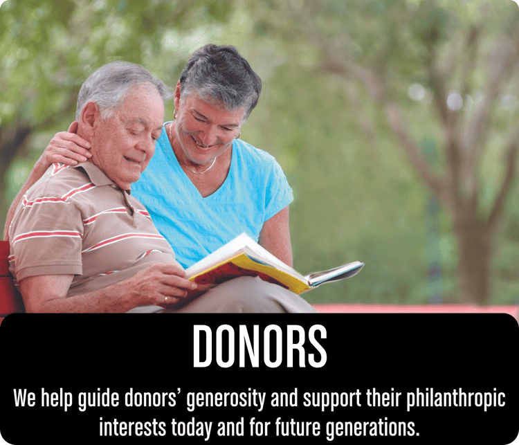 Elderly couple with philanthropic interests