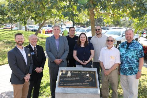 Members from TheCity of Venice, Gulf Coast, Mote Marine Laboratories, and Bronzart Foundry