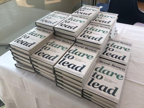 All attendees received copy of "Dare to Lead" as a part of 25th anniversary celebration
