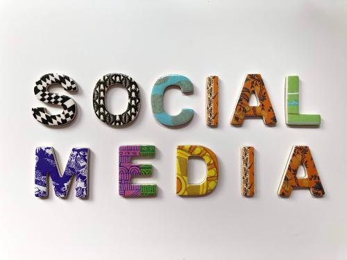 Letters that spell Social Media