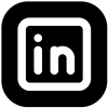 LinkedIn icon in black
