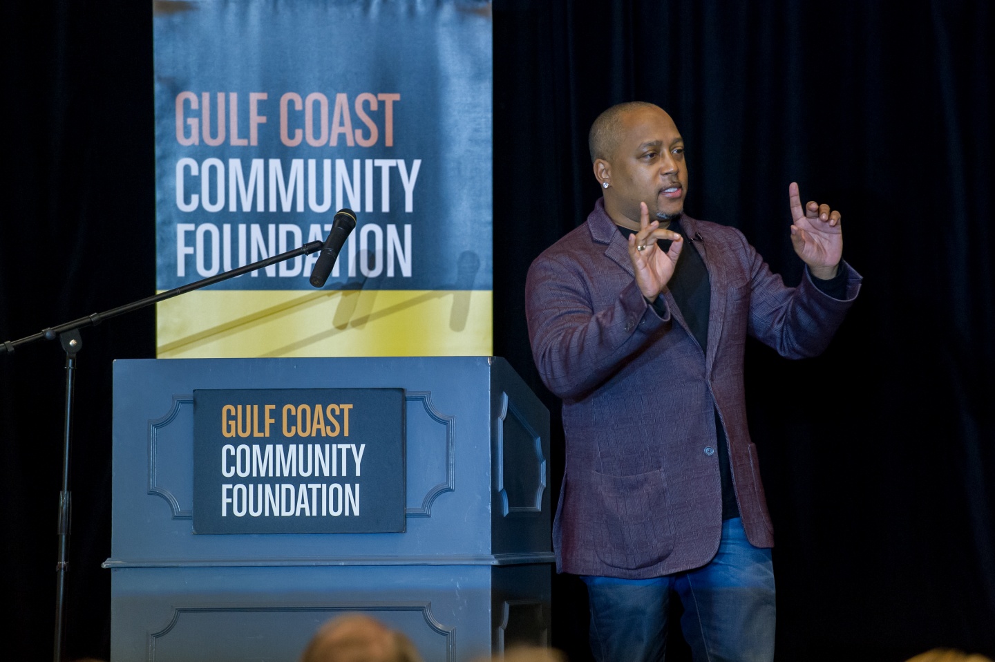 Shark Tank star Daymond John at Better Together event for the Gulf Coast Community Foundation Shark Tank star Daymond John at Better Together event for the Gulf Coast Community Foundation