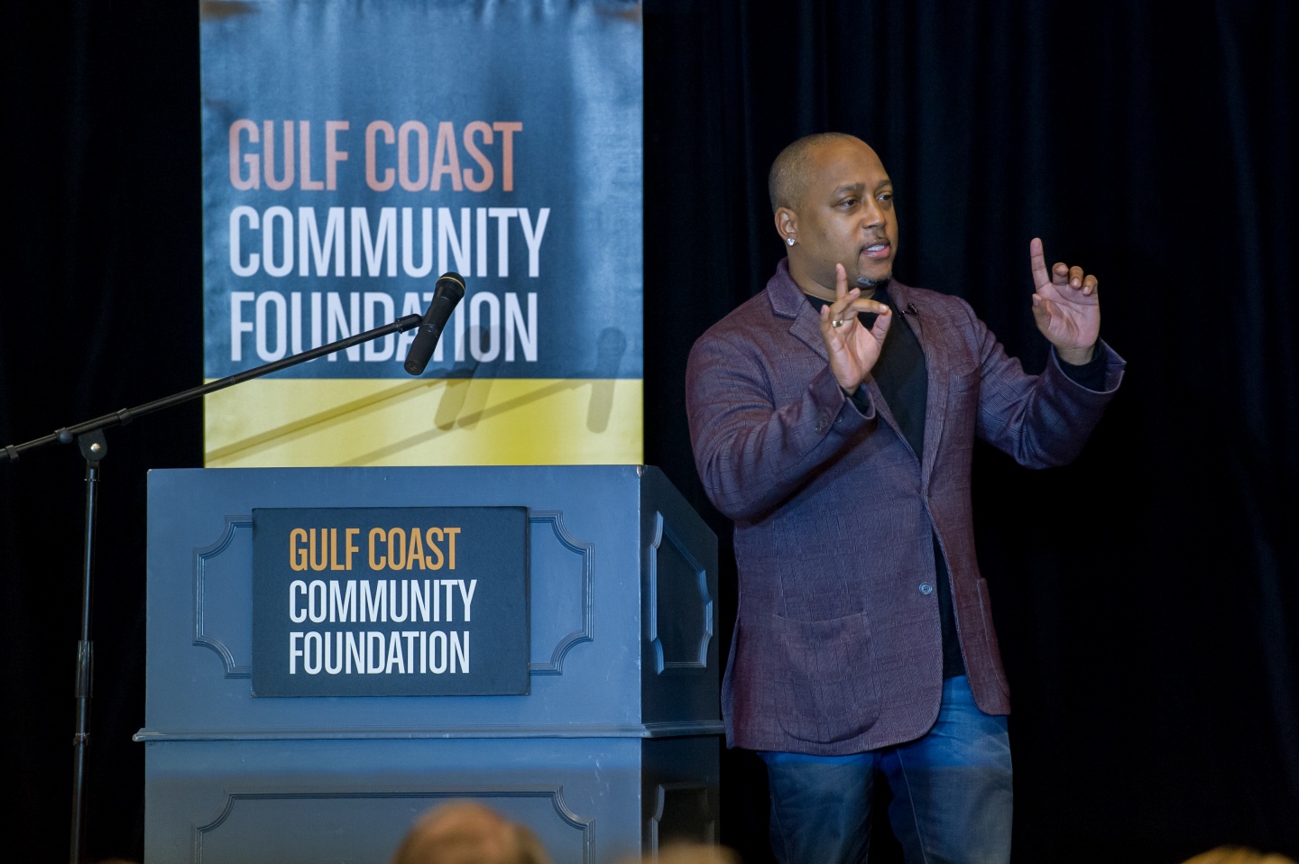 Shark Tank star Daymond John at Better Together event for the Gulf Coast Community Foundation