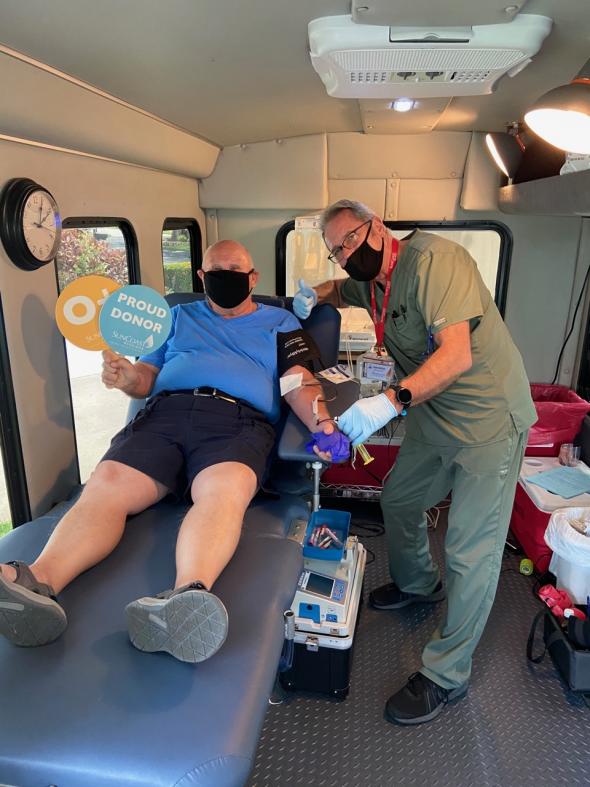 COVID safe blood mobile donation